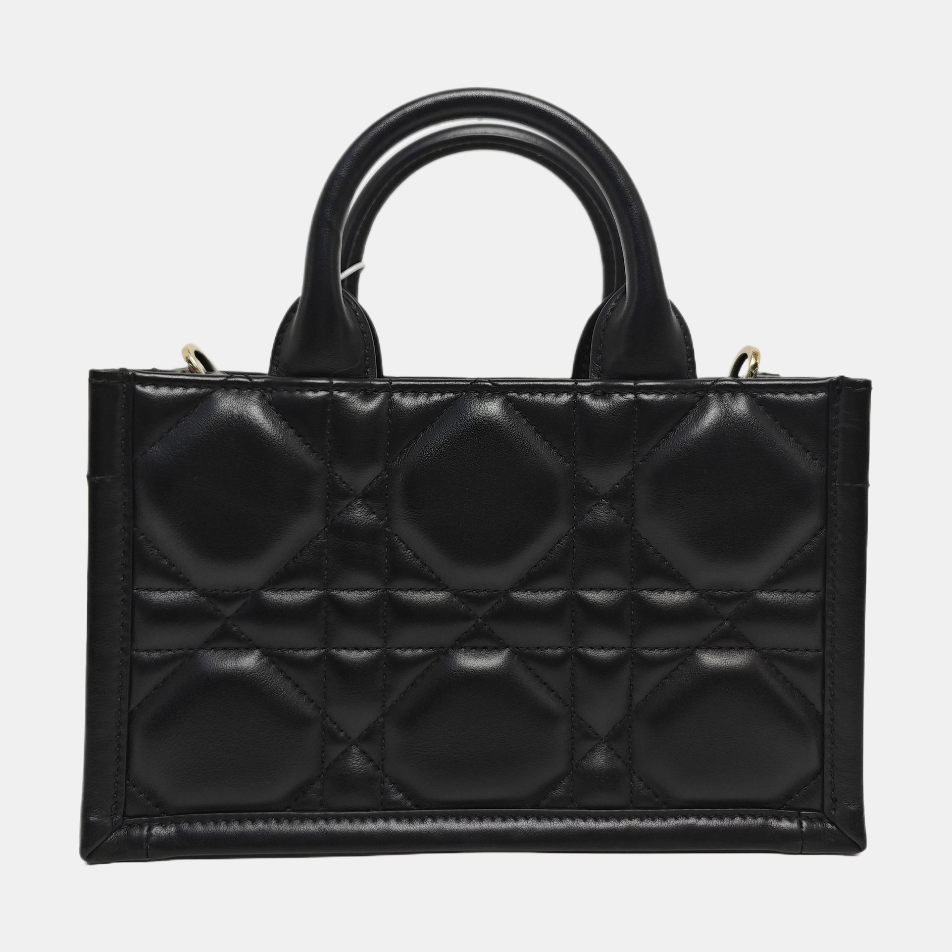 Lady D-Joy Mini Cannage Calfskin Black