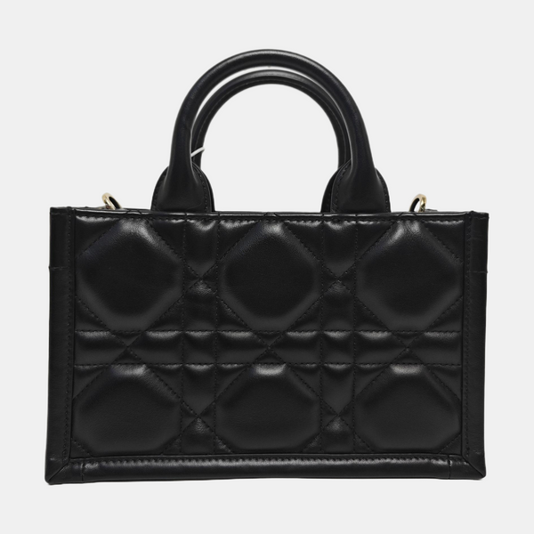 Lady D-Joy Mini Cannage Calfskin Black