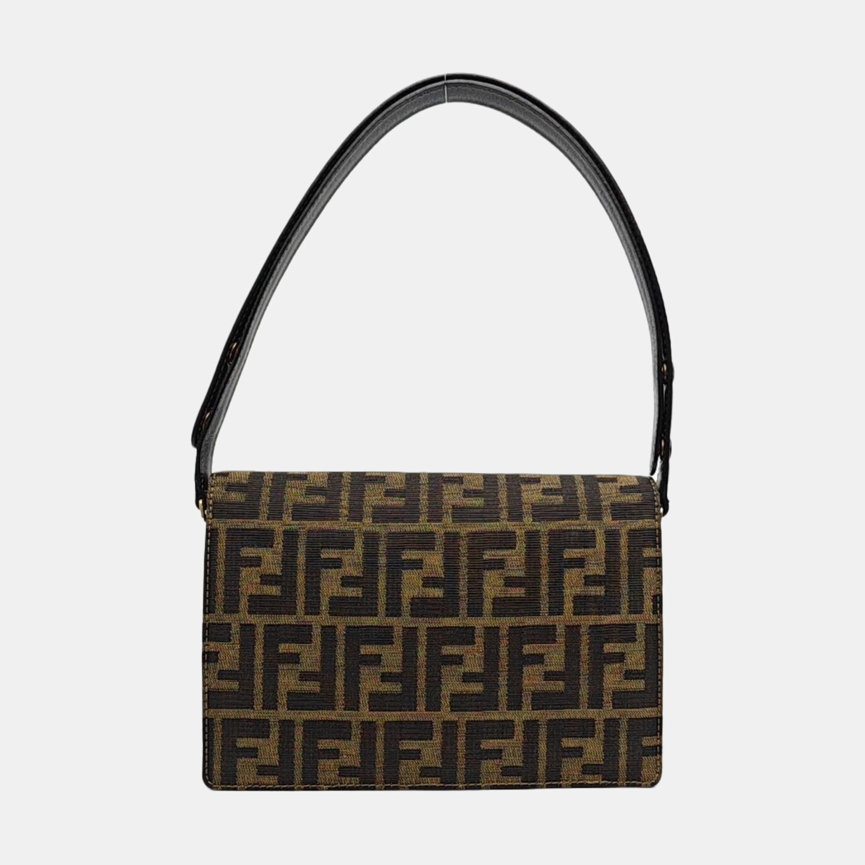 Fabric Shoulder Bag Brown