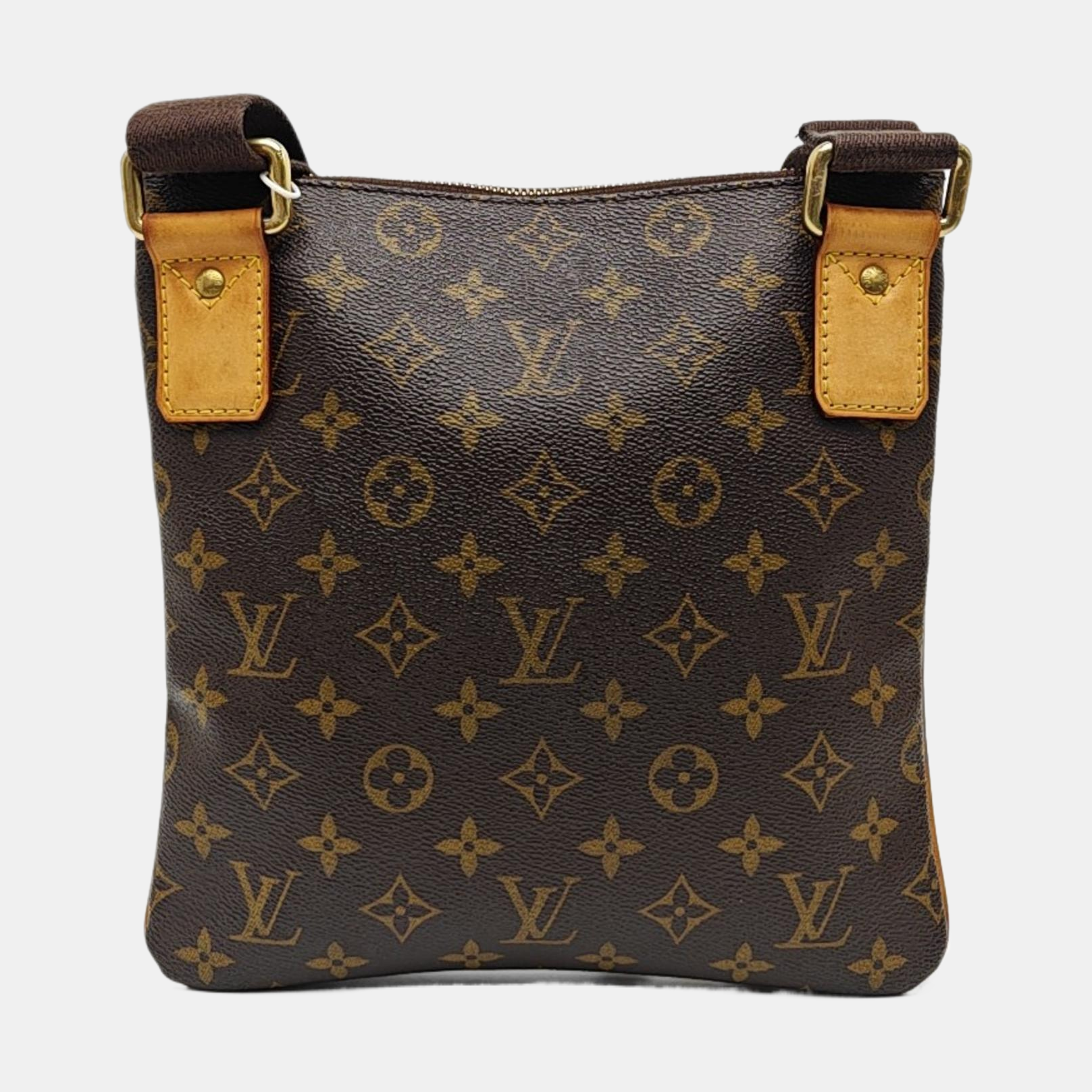 VALMY Monogram Coated Canvas Brown