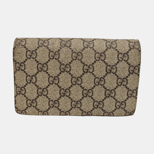 GG Supreme Mini Monogram Coated Canvas Beige