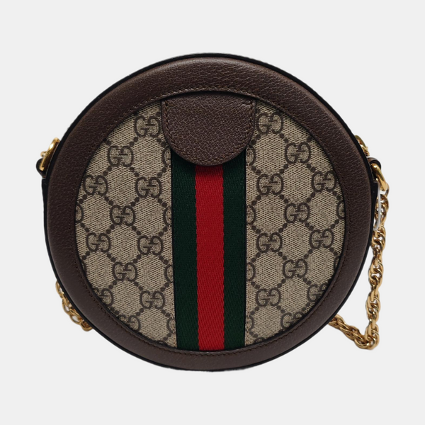 Ophidia Mini Monogram Coated Canvas Beige