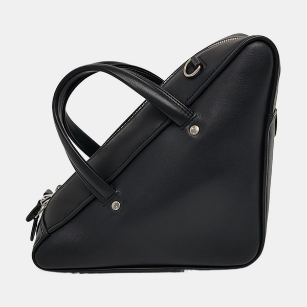 Triangle Small Calfskin Black