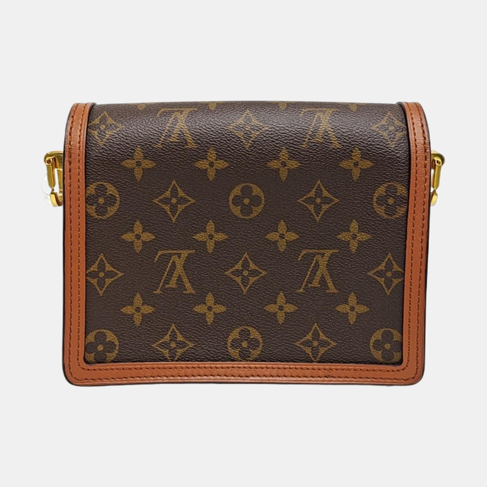 DAUPHINE Mini Monogram Coated Canvas Brown