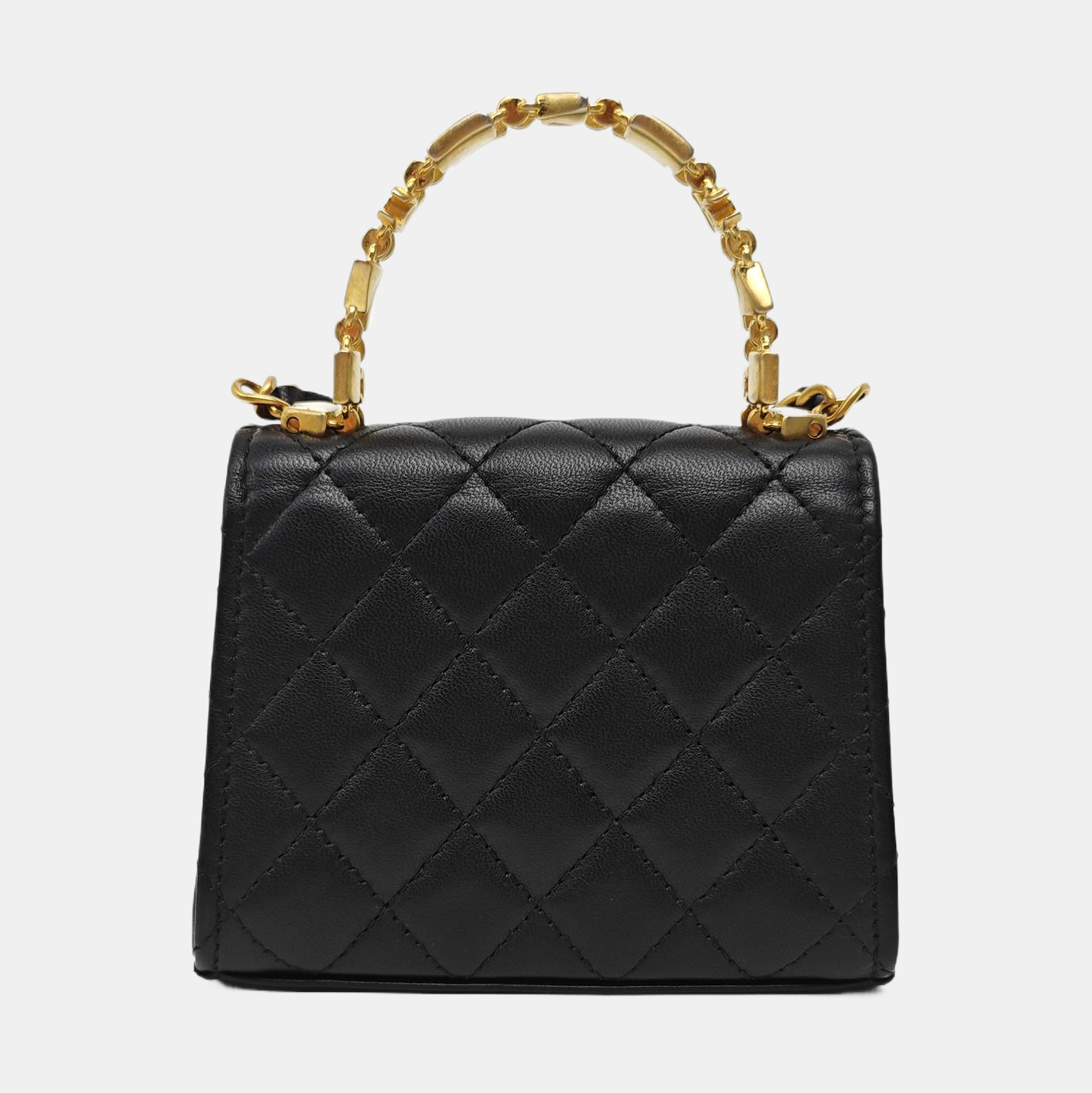 KELLY Mini Quilted Lambskin Black