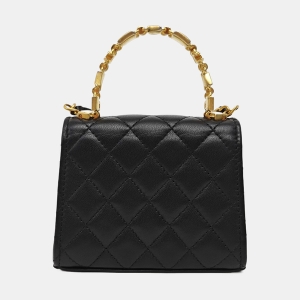 KELLY Mini Quilted Lambskin Black