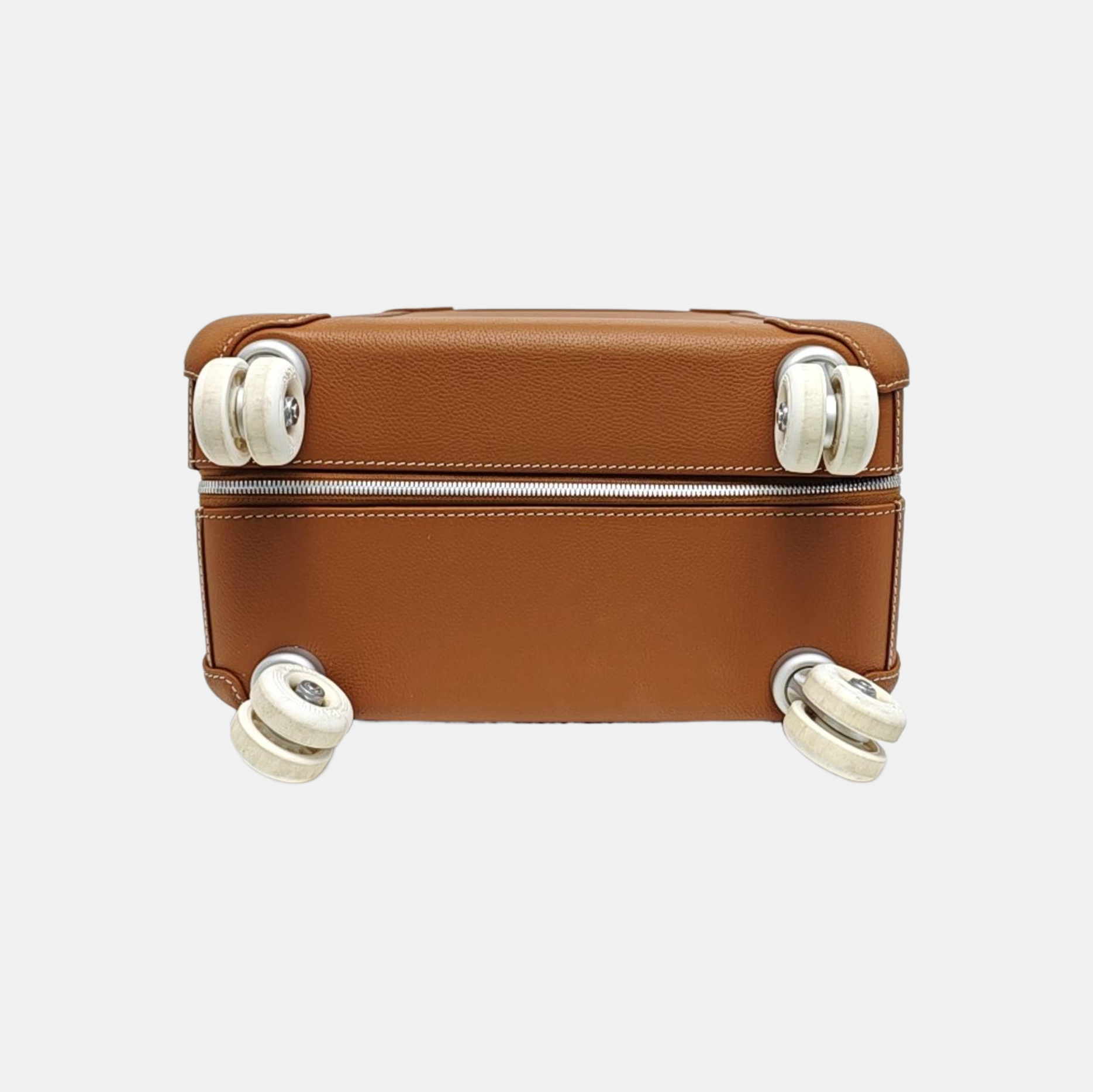 Calfskin Luggage Brown
