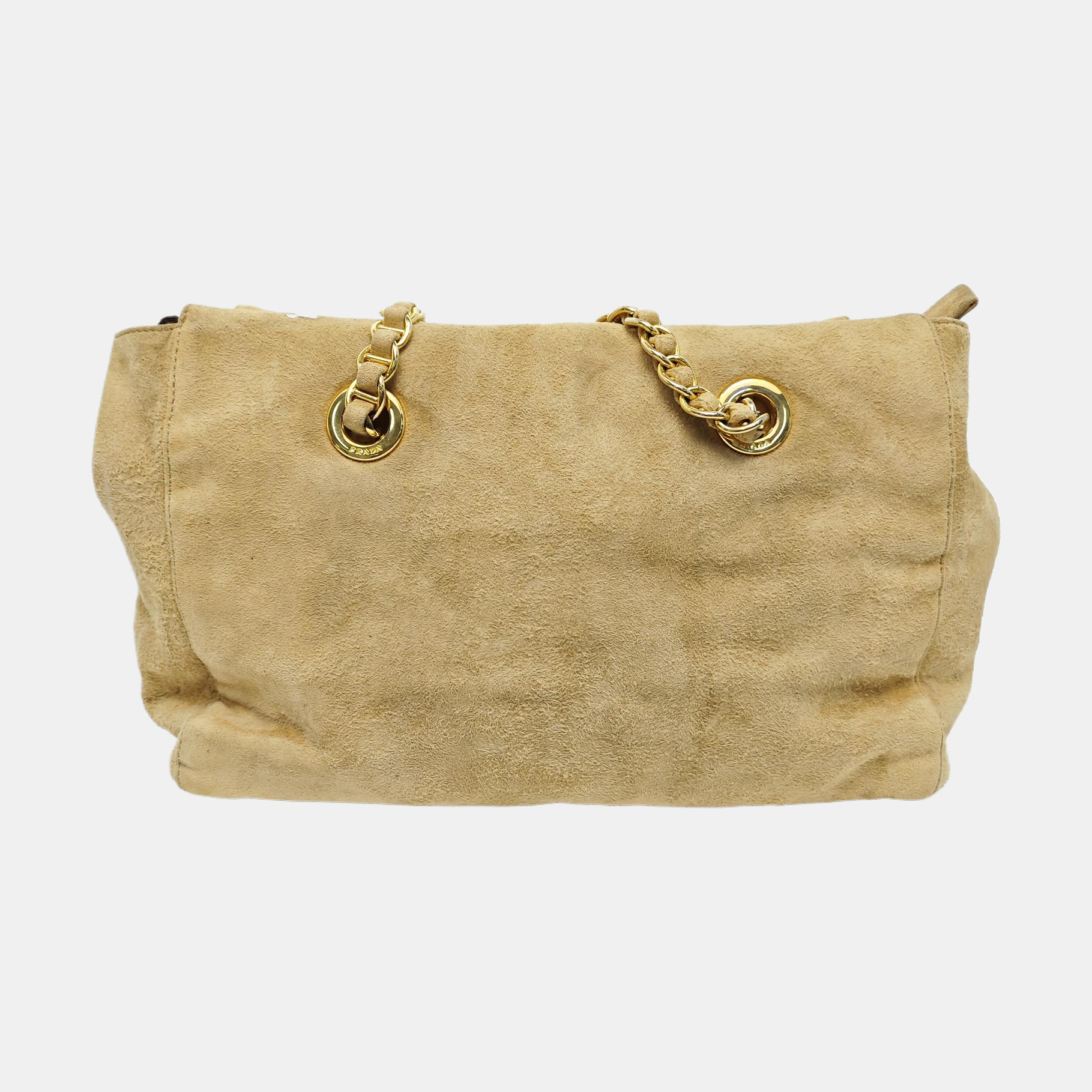Suede Shoulder Bag Yellow