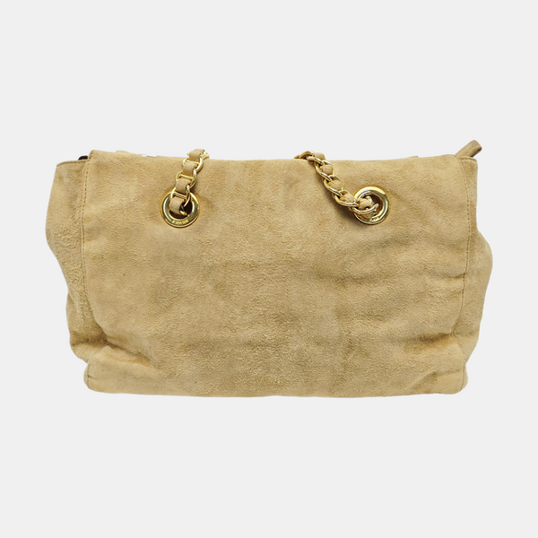 Suede Shoulder Bag Yellow