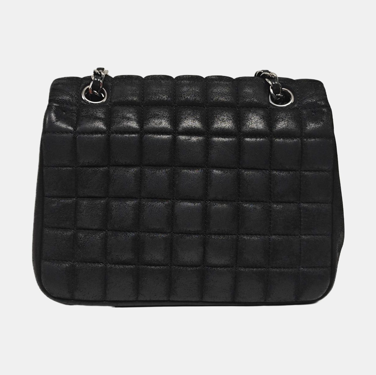 Quilted Calfskin Shoulder Bag Black