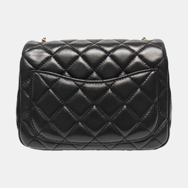 CLASSIC FLAP Mini Quilted Lambskin Black