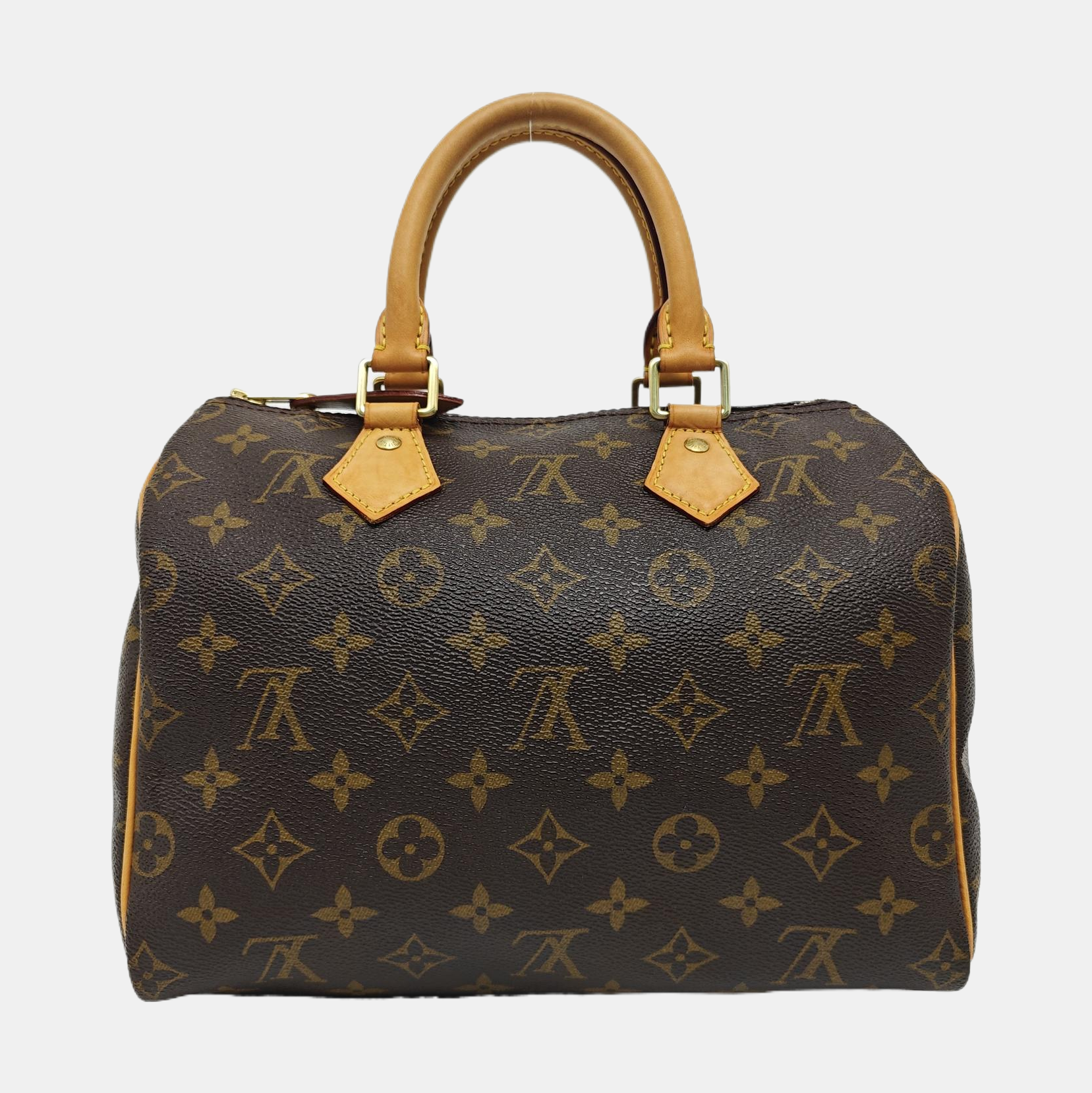SPEEDY 25 Monogram Coated Canvas Brown