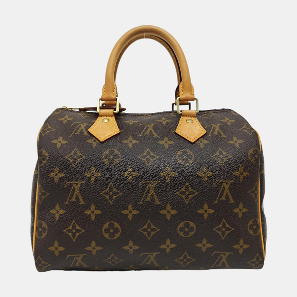 SPEEDY 25 Monogram Coated Canvas Brown