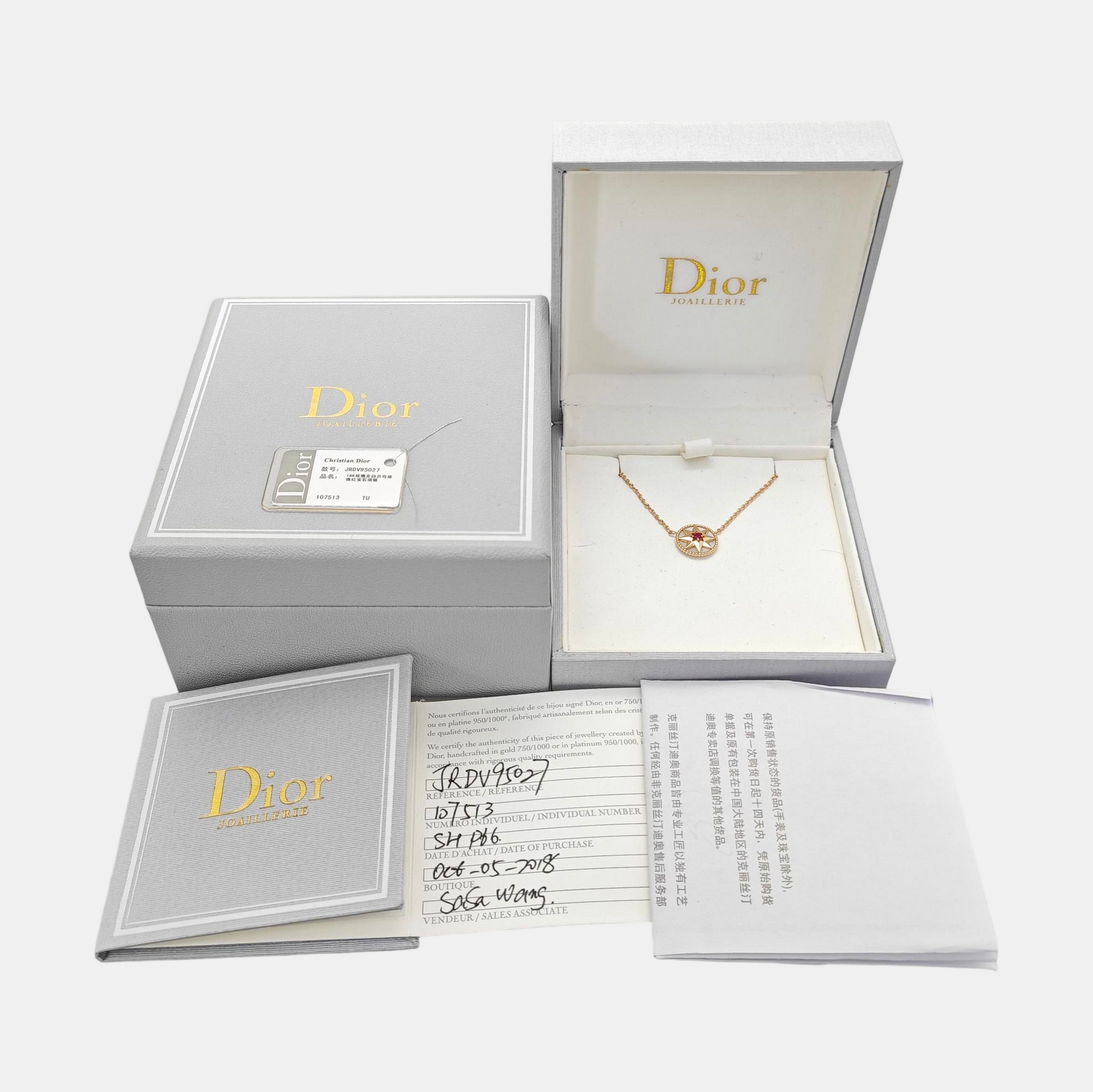 Rose Des Vents 18k Rose Gold Necklace