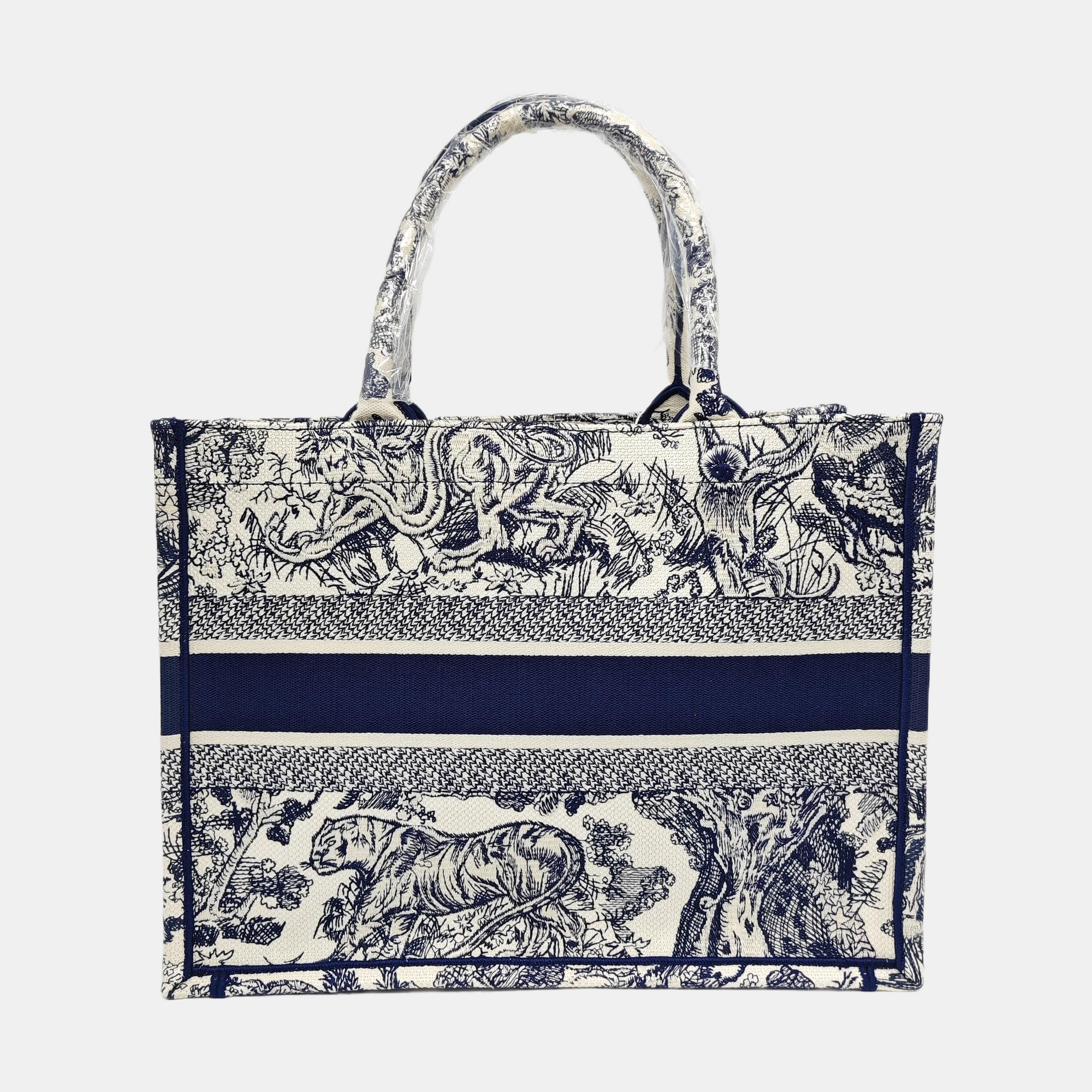 Book Tote Medium Canvas Blue