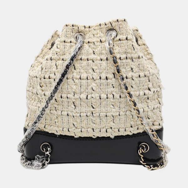 GABRIELLE Small Quilted Wool White