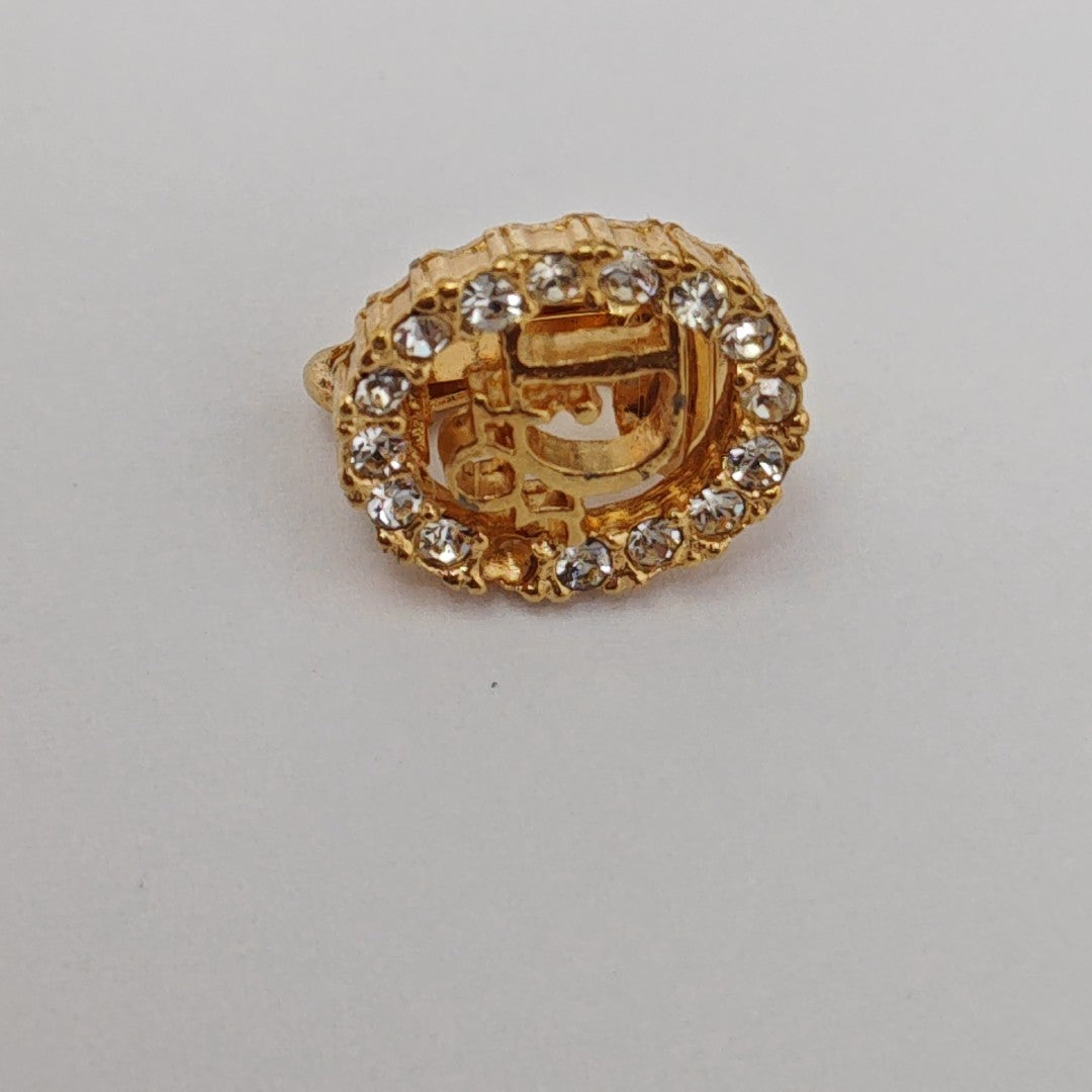 Metal Gold Clip On Earrings