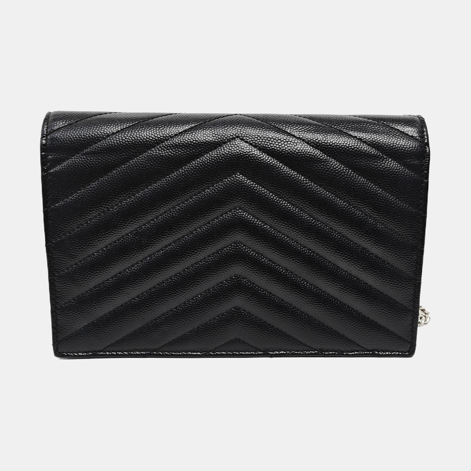 MONOGRAM WOC Chevron Calfskin Black