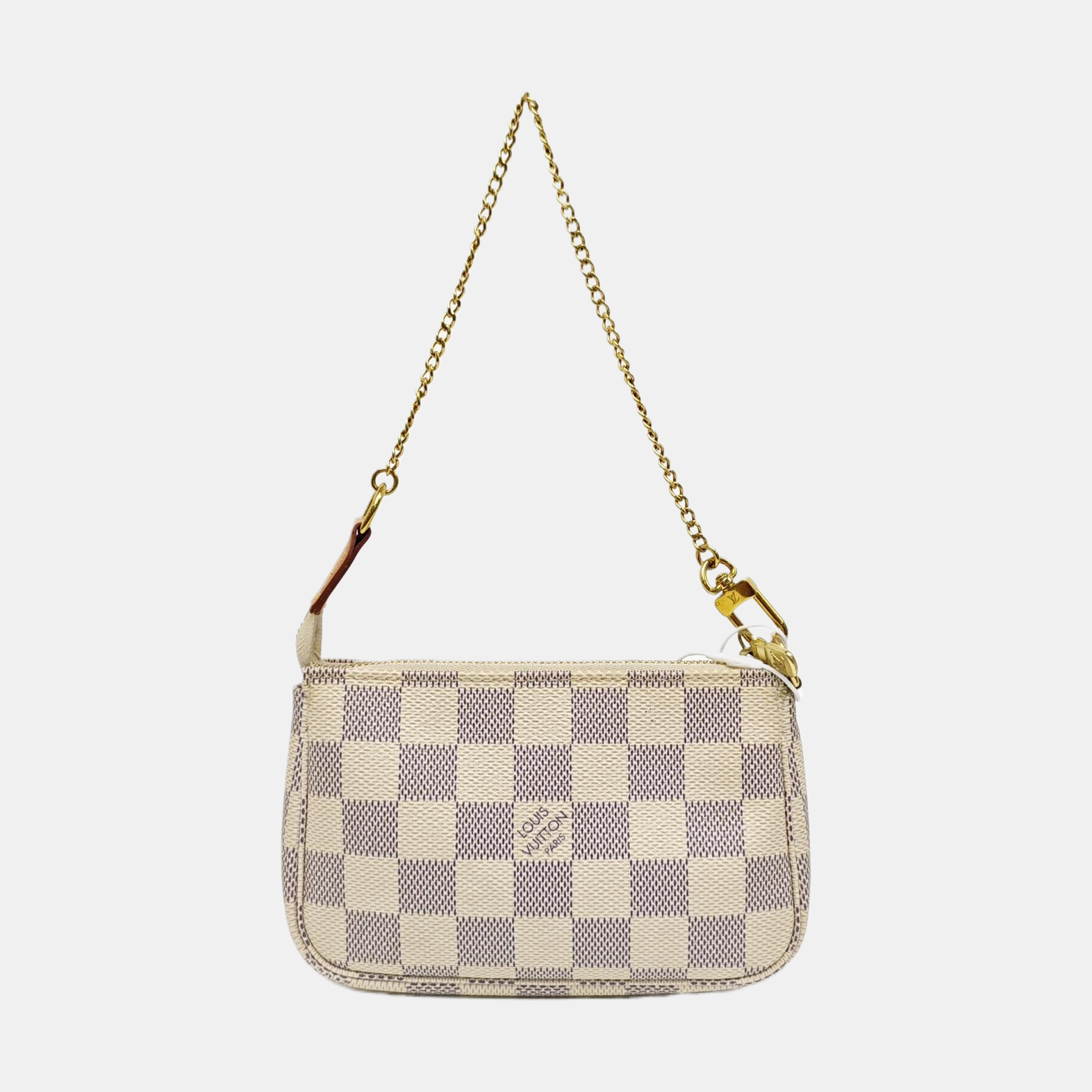ACCESSOIRES Mini Damier Azur Coated Canvas White