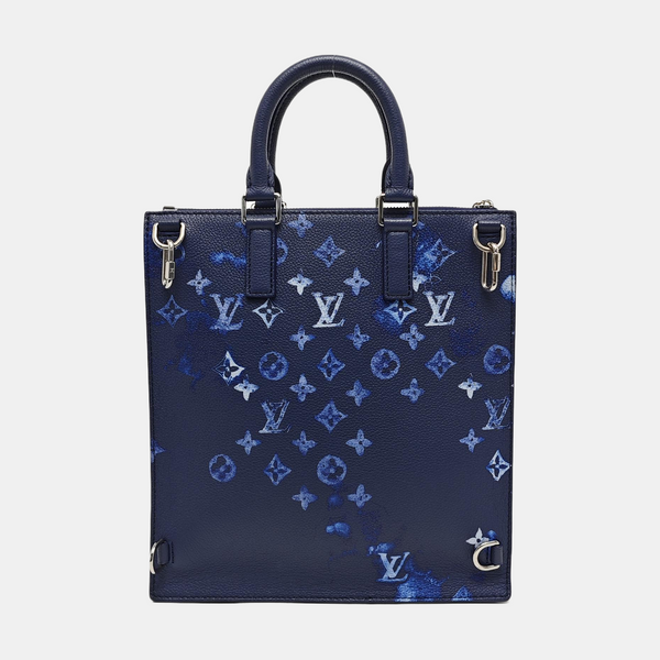 SAC PLAT Calfskin Blue