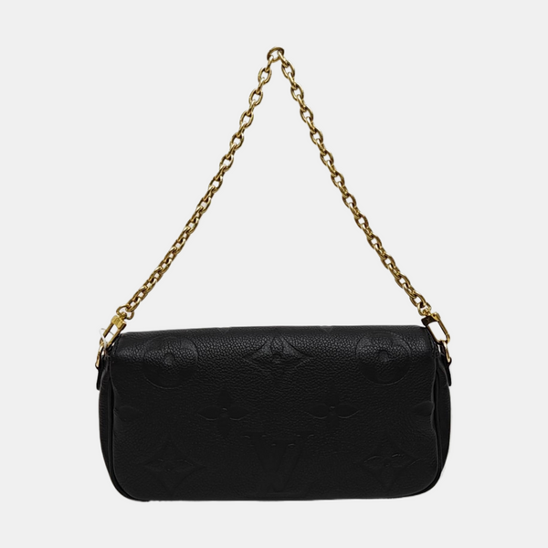 IVY Monogram Calfskin Black