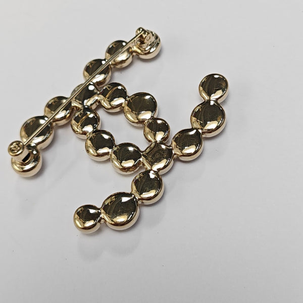 Metal Gold Brooch