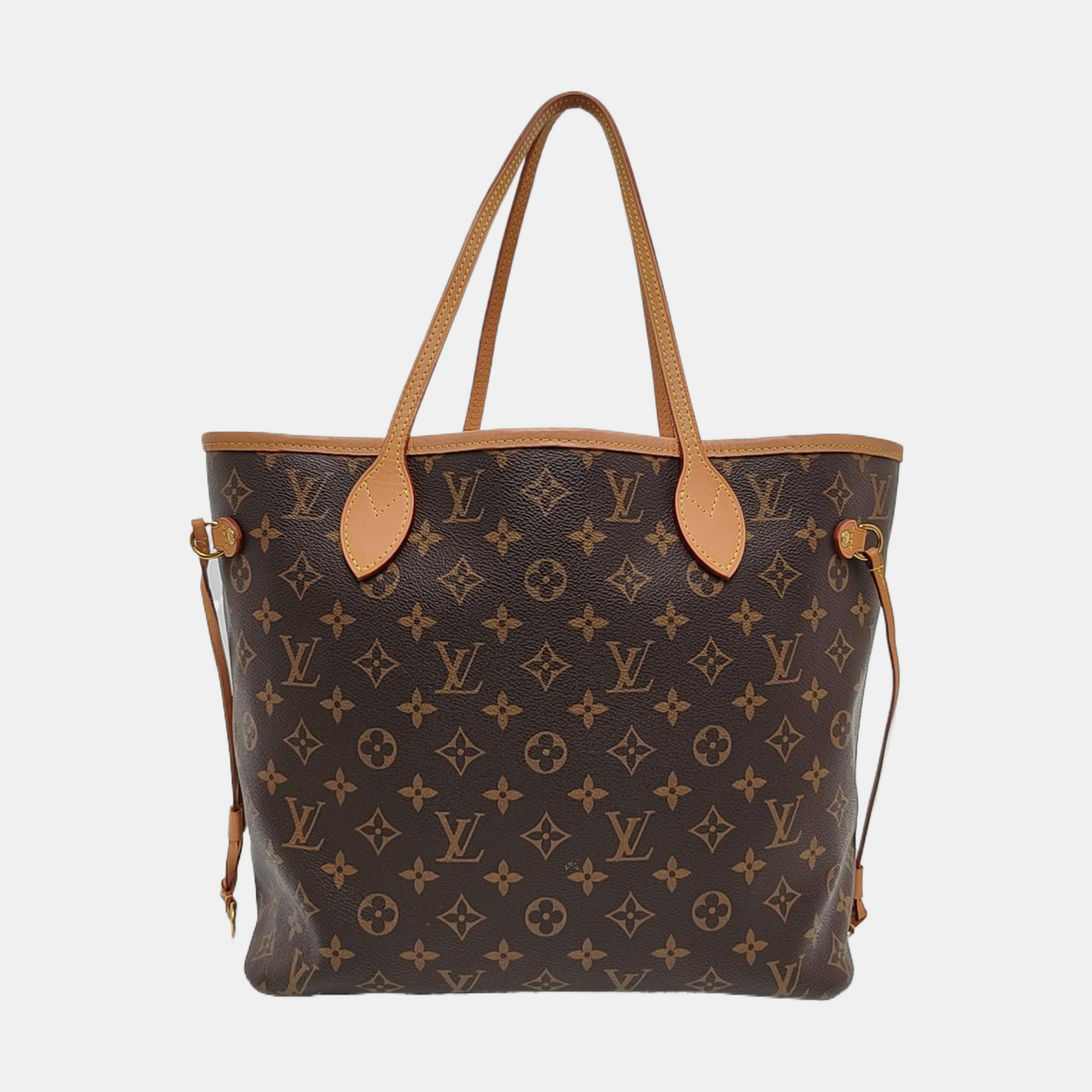 Authenticated pre-owned  NEVERFULL MM Monogram Coated Canvas Brown - Tote Bag at Looply