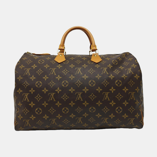 SPEEDY 40 Monogram Coated Canvas Brown