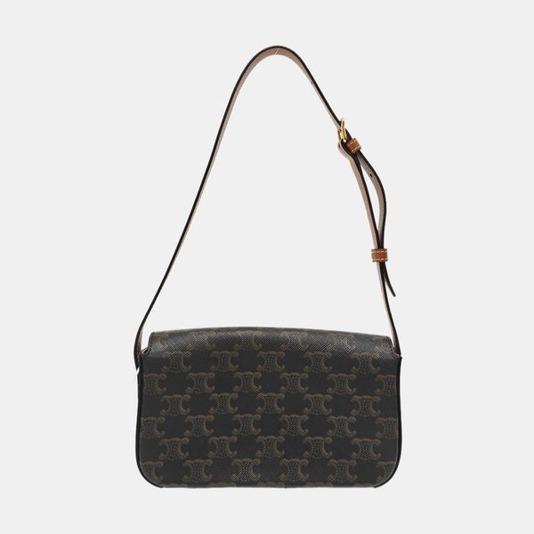 TRIOMPHE Small Coated Canvas Brown