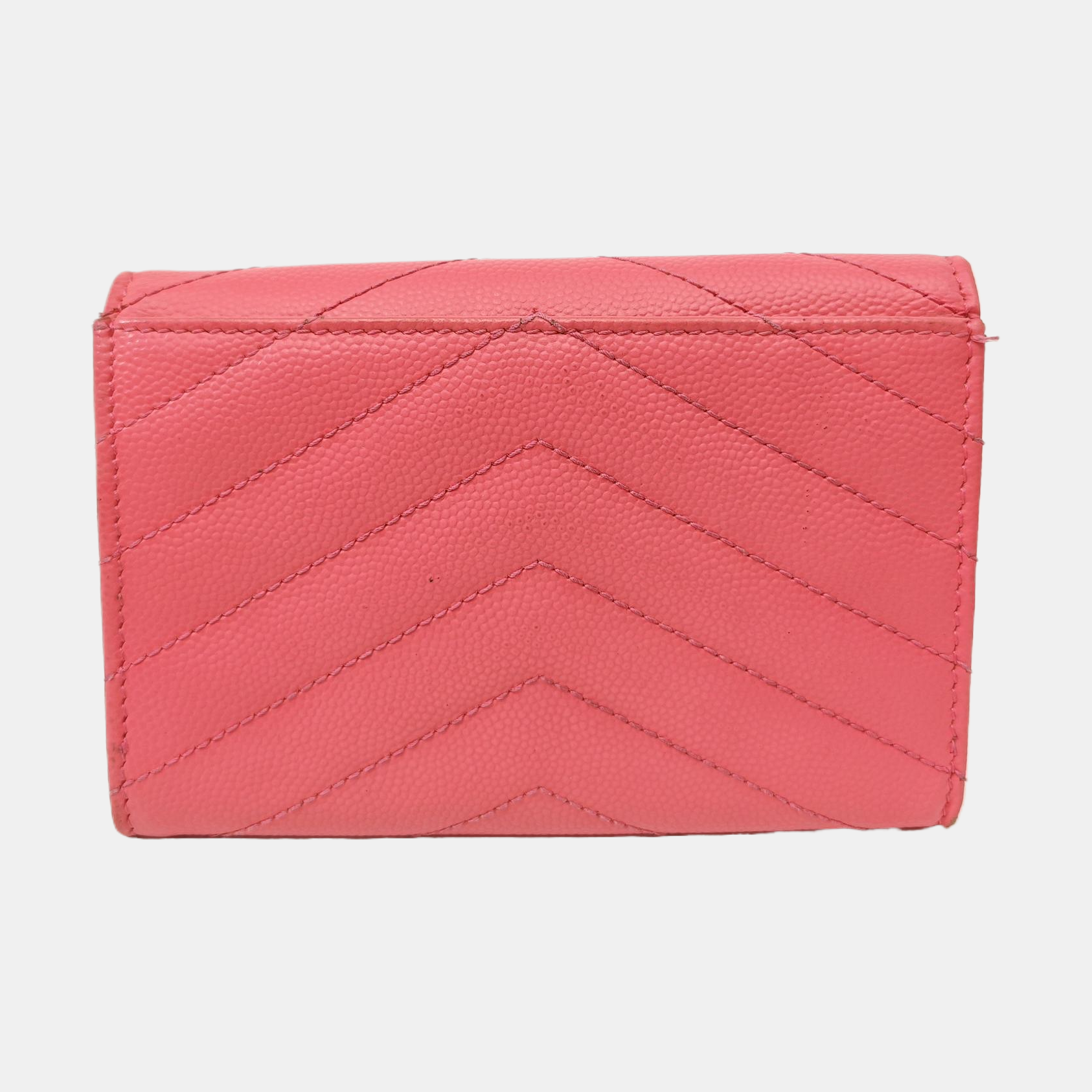 MONOGRAM Chevron Calfskin Pink Wallet