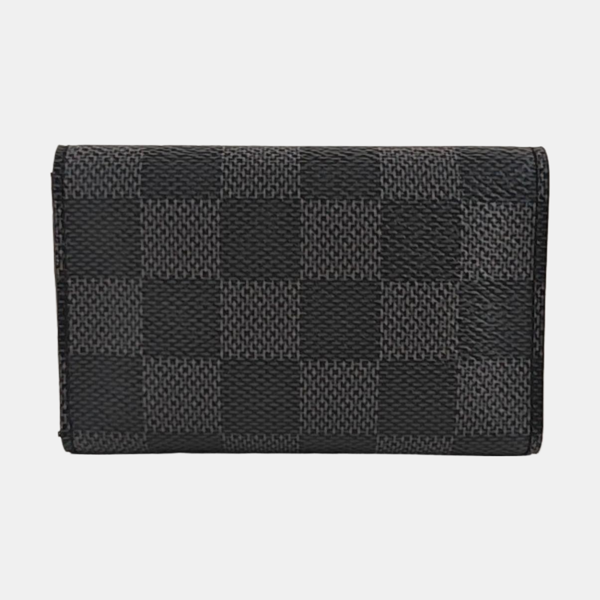 Damier Graphite Coated Canvas Key Pouch Mini Gray