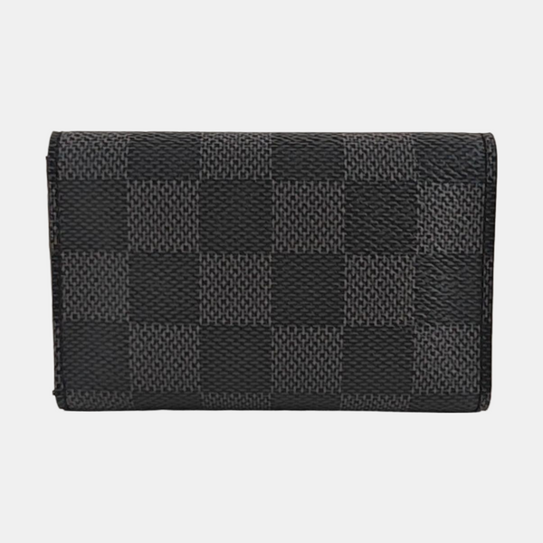 Damier Graphite Coated Canvas Key Pouch Mini Gray
