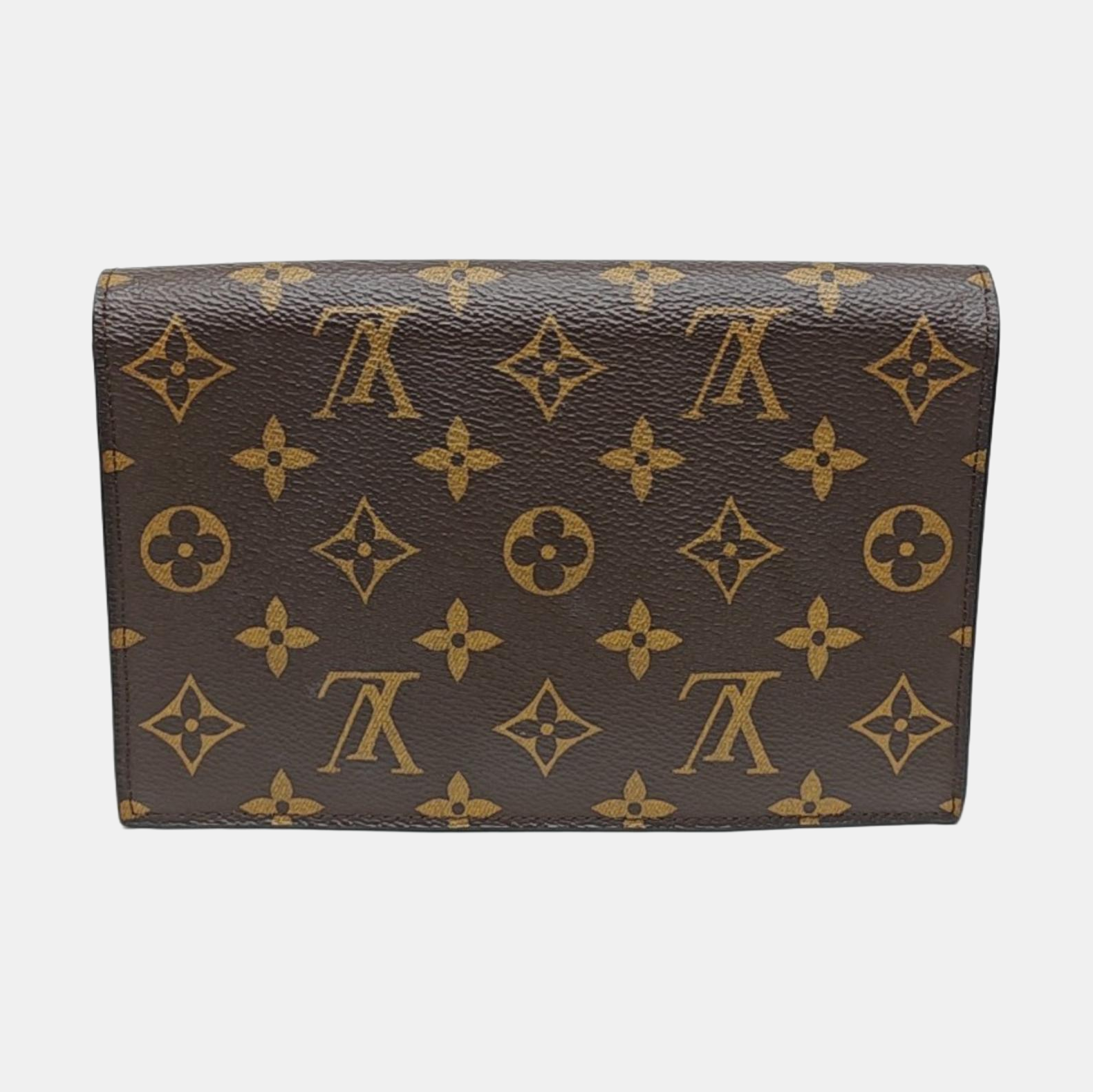FLORE Monogram Coated Canvas Brown