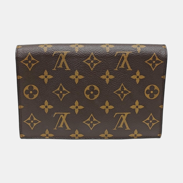 FLORE Monogram Coated Canvas Brown
