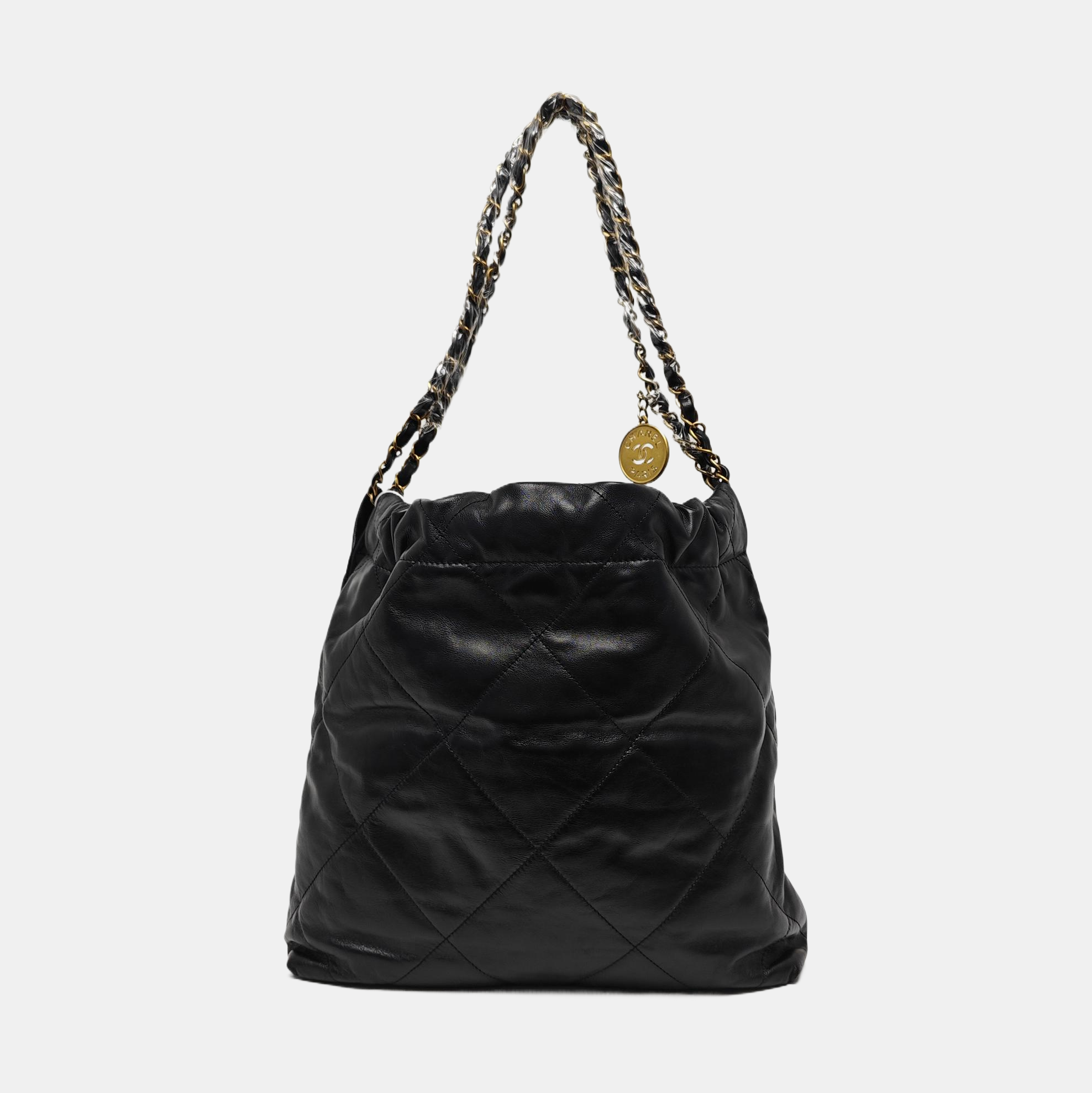 CHANEL 22 Small Quilted Calfskin Black
