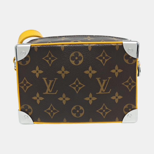 SOFT TRUNK Mini Monogram Coated Canvas Brown