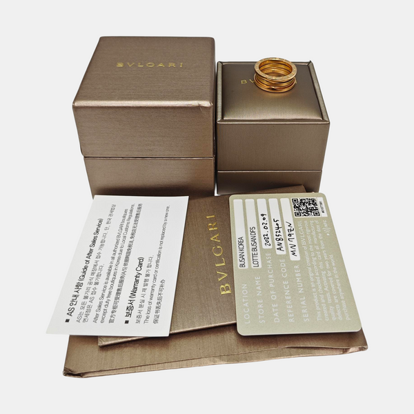 B.ZERO1 18k Rose Gold Ring EU 58