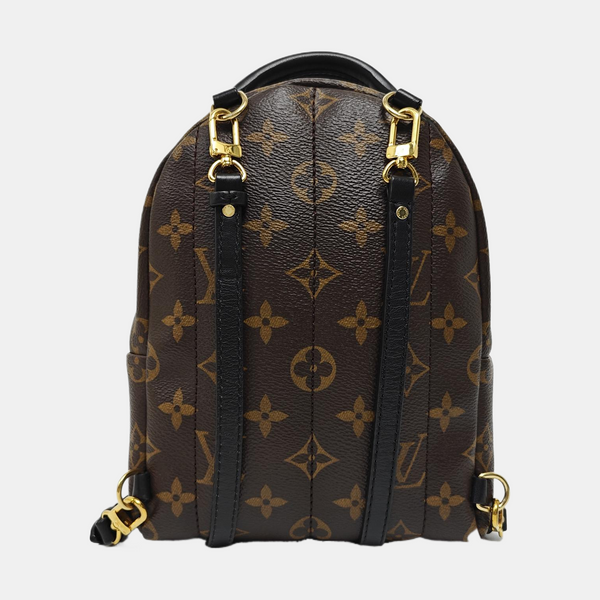 PALM SPRINGS Mini Monogram Coated Canvas Brown