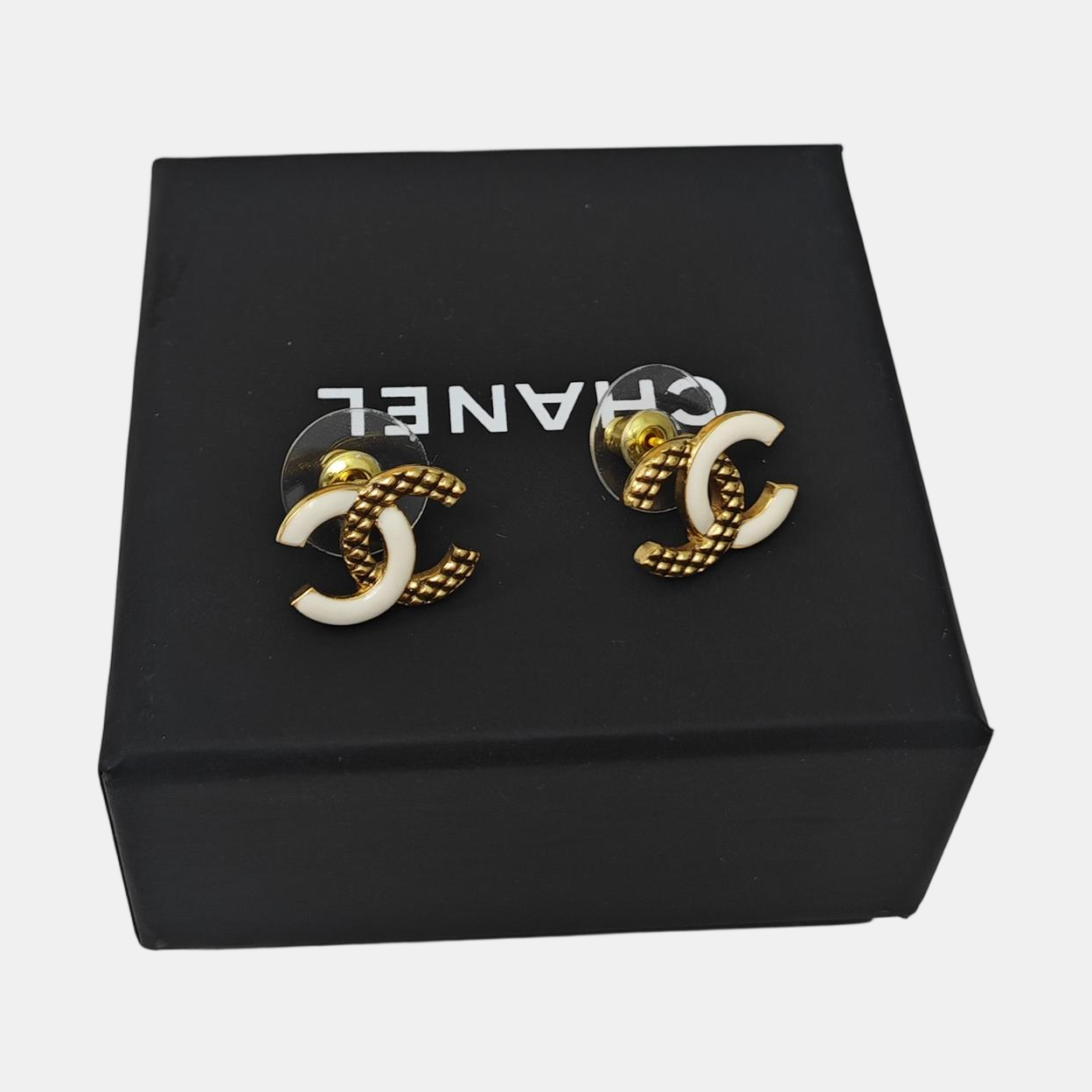 Metal Gold Stud Earrings
