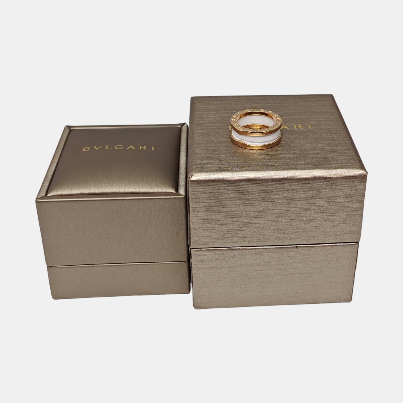 B.ZERO1 18k Rose Gold Ring EU 52