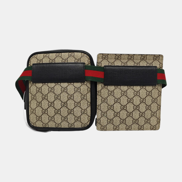 GG Belt Bag Monogram Coated Canvas Beige