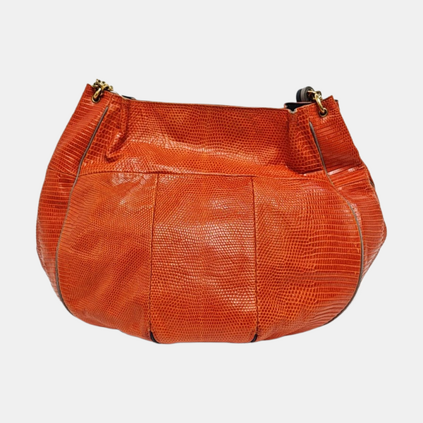 Calfskin Shoulder Bag Orange