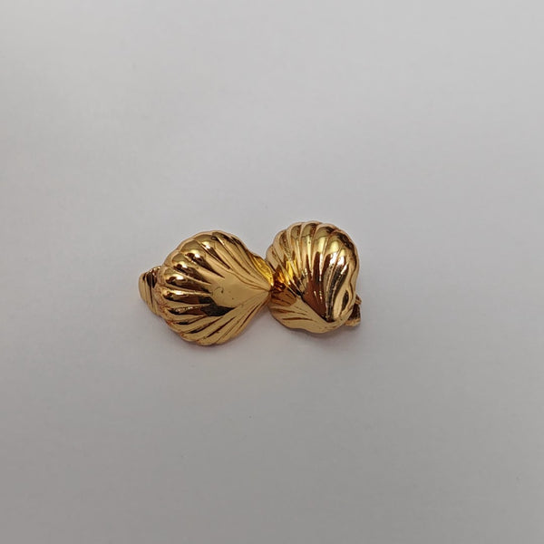 Metal Gold Clip On Earrings