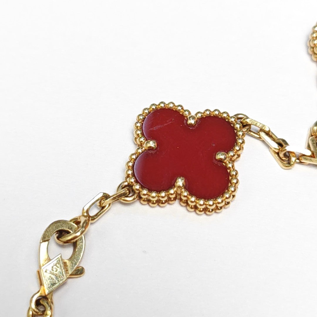 Vintage Alhambra 18k Gold Bracelet