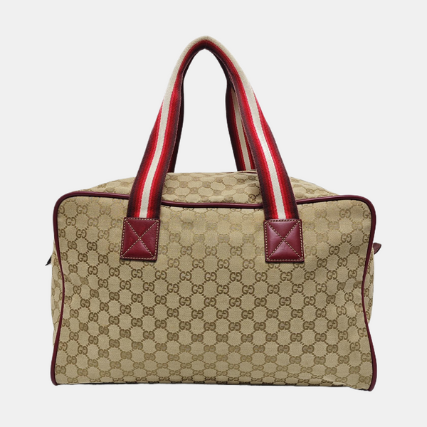 Monogram Canvas Tote Bag Beige