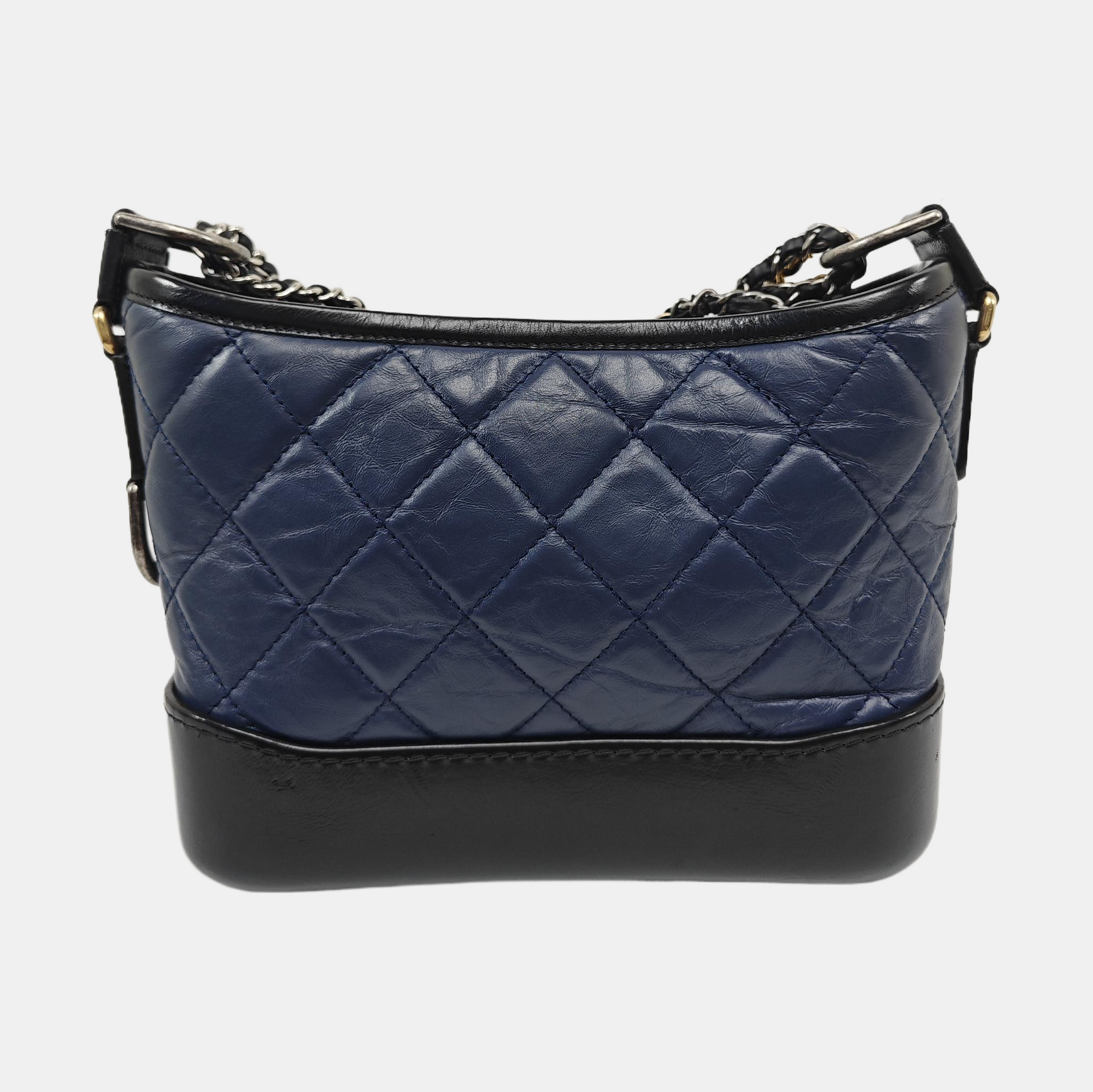 GABRIELLE Small Quilted Calfskin Blue