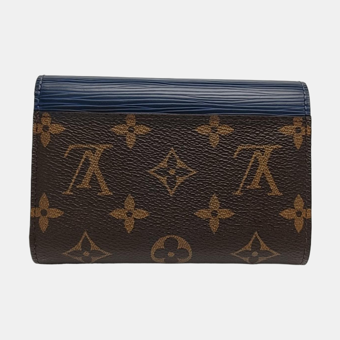 MARIE LOU Monogram Coated Canvas Brown Wallet