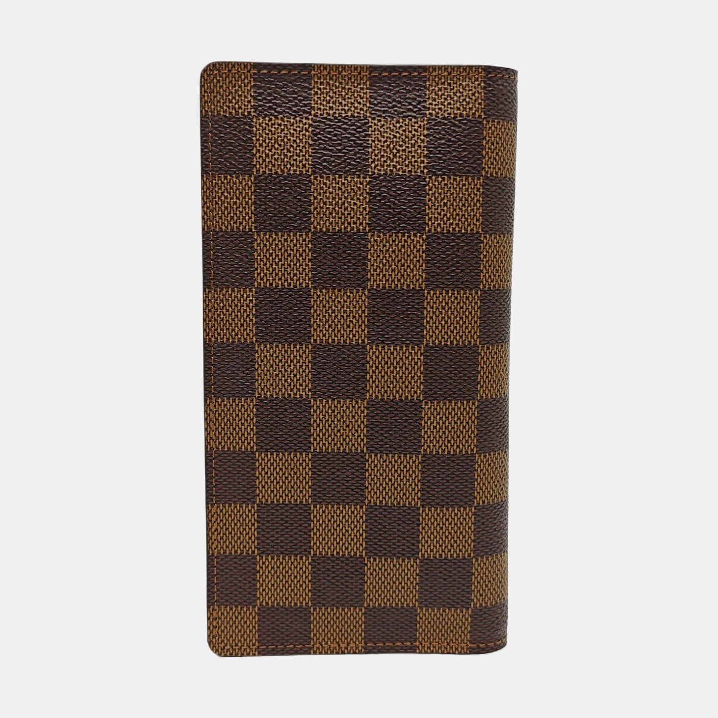 Damier Ebene Coated Canvas Wallet Brown