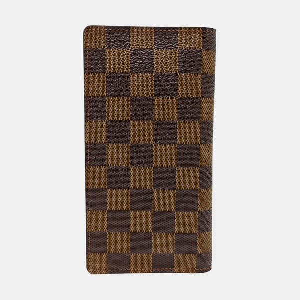 Damier Ebene Coated Canvas Wallet Brown