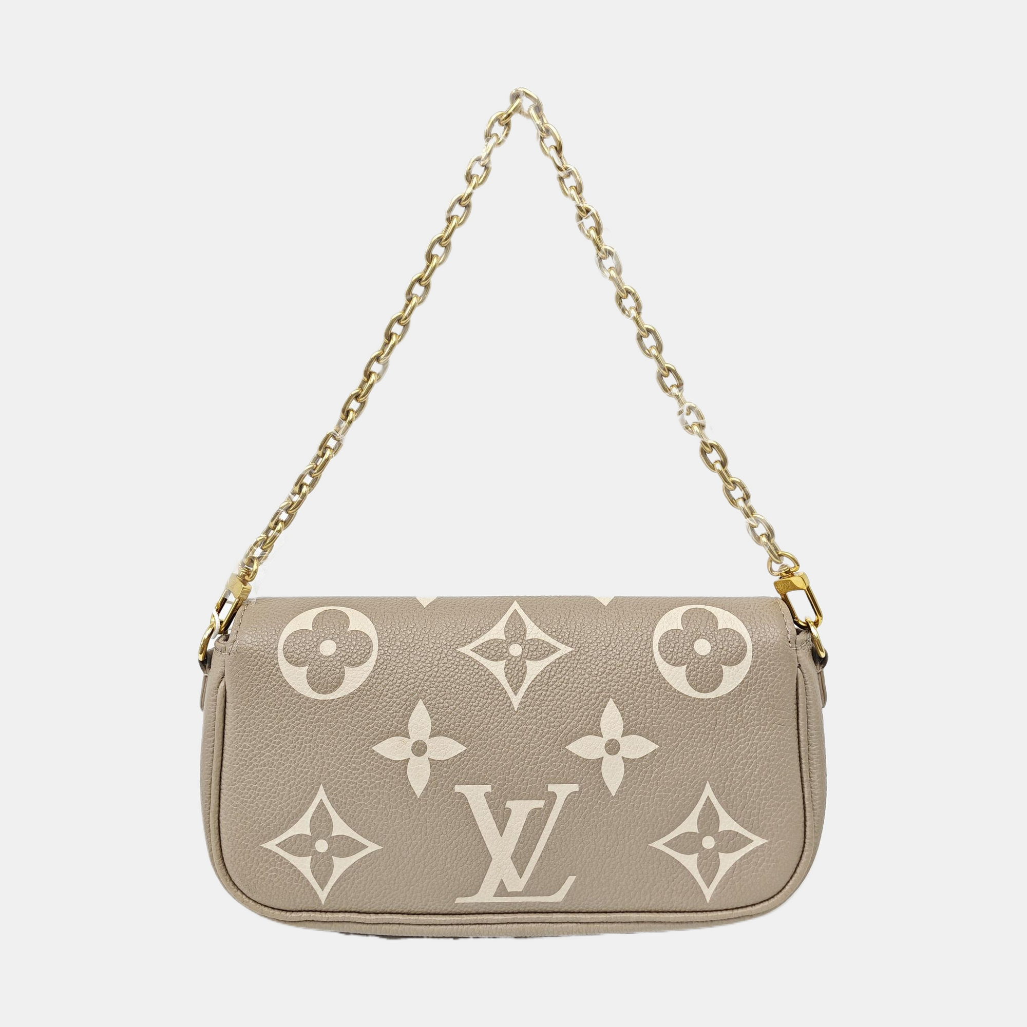 IVY Monogram Calfskin Gray
